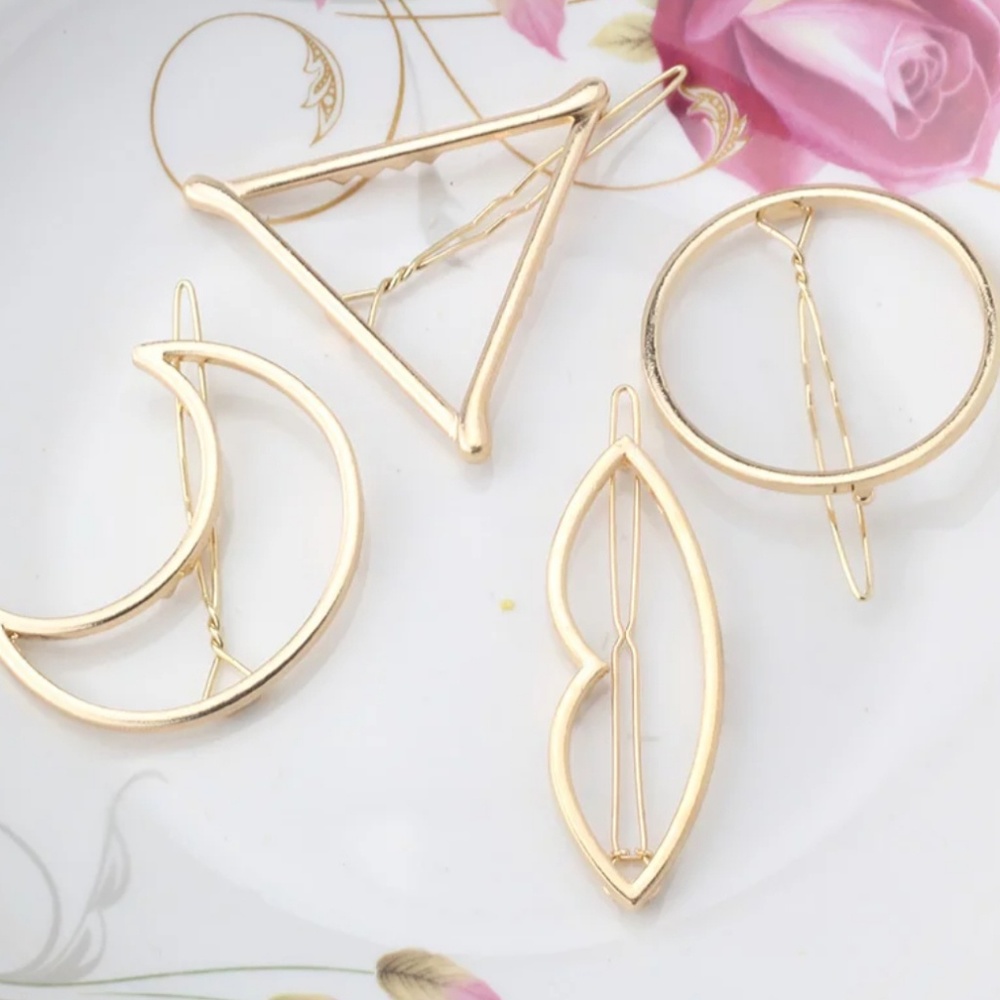 Round OR Triangle Large Hair Clip pin - Picture 4 of 7